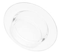 Tofficu Plato de Reemplazo de Vidrio Transparente para Calentador de Cera de 4,6 Pulgadas, Bandeja Redonda Resistente a Altas Temperaturas para Derretir Cera y Aceites Esenciales