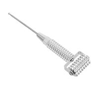 Tofficu Pluma de Acupuntura Plateada Rodillo de Resorte de Cobre Flexible, Sonda para Detección de Puntos de Acupuntura, Masajeador Auricular Multifuncional para Auriculoterapia