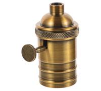 Tofficu Portalámparas Retro de Metal con Tornillo y Mando Giratorio Casquillo Bombillas Edison Compatible Diseño Vintage Duradero de Aluminio para Lámparas Colgantes y Reemplazo Seguro