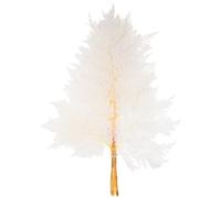 Tofficu Ramillete de Helechos Preservados en Color Claro, 10 Piezas para Decoración del Hogar, Manualidades DIY, Plantas Secas Decorativas Naturales para Bodas, Salones y Espacios