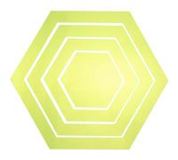 Tofficu Regla Acrílica Hexagonal 4 Piezas para Acolchado, Plantilla de Costura Transparente Multiángulos, Herramienta de Corte y Confección para Patchwork y Manualidades