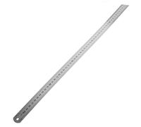 Tofficu Regla Resistente al Desgaste y Deformación de Acero Inoxidable de Doble Cara con Escala Métrica E Imperial para Dibujo y Arquitectura