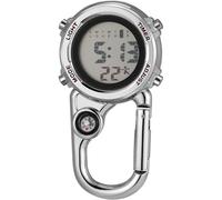 Tofficu Reloj de Bolsillo Multifunción para Escalada y Camping al Aire Libre, Acero Inoxidable Aleación de Zinc, Diseño Simple y Elegante para Estudiantes