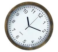 Tofficu Reloj de Pared Diseño con Caja de Almacenamiento Silencioso Vintage en PVC y Orgánico para Adecuado para del Hogar