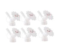 Tofficu Rociadores De Botella para Regar Flores y Plantas Jardín Doméstico, Juego De 6 Piezas Blancas Diseño De Dibujos Animados, Materiales Plásticos Ligeros, Uso Práctico Jardinería Barata