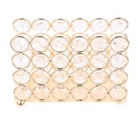 Tofficu Servilletero Cuadrado Vertical de Metal y Cristal Dorado, Dispensador de Pañuelos para Cocina y Comedor, Porta Pañuelos Decorativo y Estable Estilo Nórdico, Accesorio Práctico