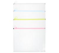 Tofficu Sobres para Archivos A4 4 Piezas, Bolsillos Transparentes de Material PP Resistente, Carpetas de Oficina Bordes Mate en, y, Organizador de Documentos para Hogar y Oficina