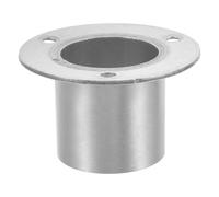Tofficu Soporte de Brida de Acero Inoxidable para Barra de Armario Diseño Grueso y Alto, Soporte Redondo Minimalista para Barra de Ropa en Hogar y Centro Comercial