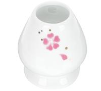 Tofficu Soporte de Cerámica para Batidor Matcha Chasen, Accesorio Compacto para Ceremonia de Té Japonés, Color Rosa Flor de Cerezo, Protección para Utensilios de Matcha, Adecuado