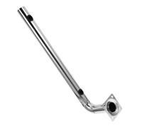 Tofficu Soporte para Antena y Poste de Acero Inoxidable en L de 30 CM para Montaje de Puente Inalámbrico en Exteriores, Diseñado para Aplicaciones en Sistemas de Alarma y Vigilancia