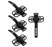 Tofficu Soporte para Teléfono de Bicicleta de Montaña, Silicona Antivibración Negra, Diseño Libélula, Compatible Smartphone, Pack de 4 Piezas para Manillar, Adecuado Ciclismo y