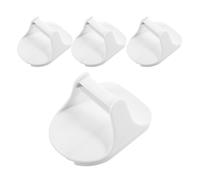 Tofficu Soportes Autoadhesivos para Botellas de Spray, sin Clavos, Material Abs Resistente, 4 Unidades Blancas, Colgadores Multiusos para Baño, Cocina y Hogar, Ahorro de Espacio y Fácil