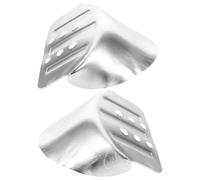 Tofficu Soportes de Talón de Metal para Zancos, Pieza de Repuesto Almohadillas de Goma, Juego de 1 Par, Accesorios Resistentes para Zancos de Yeso, Ideales para Construcción y Mejora