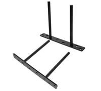 Tofficu Soportes Invisibles para Estantes Flotantes Negros Tipo T Grandes 150x200 Mm de Metal Resistente Tornillos, 2 Unidades para Estanterías de Pared en Cocina y Hogar