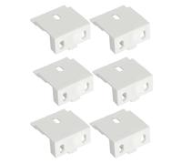 Tofficu Soportes para Cortina Suspendidos 6 Piezas Soporte Central de Barra de Cortina Acero Resistente Montaje Rápido para Persianas Accesorio para Ventana en Dormitorio y Cocina