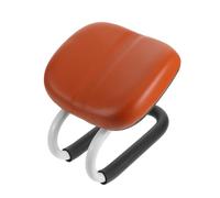 Tofficu Taburete de Meditación Ergonómico Ajustable para Arrodillarse con Estructura de Metal y Cuero Marrón, Adecuado para Oración y Yoga en Casa o Estudio