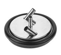 Tofficu Tapa Reutilizable para Cubo de Leche de Acero Inoxidable con Entradas Accesorio para Máquina de Ordeño de Cabras Ovejas y Vacas Transparente para Control Leche