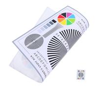 Tofficu Tarjeta de Calibración de Lentes de Rueda de Color para Pruebas de de de Seguridad Herramienta Lentes para Uso Interior y Exterior Diseño y para Evaluación de Imágenes