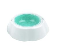 Tofficu Tazón Enfriador para Mascotas de Plástico PP Verde, Bebedero para Perros y Gatos Interior, Diseño Perlas de Condensación, Fácil de Limpiar, Adecuado para Alimentar y Refrescar