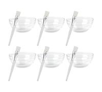 Tofficu Tazón Transparente para Mezclar Mascarilla Facial 7.2 Cm Cepillo para Mascarilla de Barro, Set 12 Piezas, Kit Reutilizable para Cuidado del Rostro y Uso en Salón de Belleza