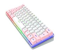 Tofficu Teclado de Membrana Mini para Teclado RGB de Teclas para Portátil y Escritorio Oficina o Casa