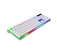 Tofficu Teclado USB Retroiluminado para Ordenador Teclado De Ordenador Iluminación Creativa Accesorio Práctico para Trabajo Casa