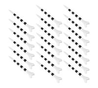 Tofficu Tees de Golf de Plástico 4 Garras y Altura Graduable de 70 MM, 20 Unidades para Práctica en Campo y Mejora de Precisión para Golfistas en Formación