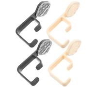 Tofficu Toallero sin Taladro para Baño 4 Ganchos Adhesivos Resistentes, Diseño Elegante y Material Plástico, Adecuado para Colgar Toallas y Lavabo Hogar