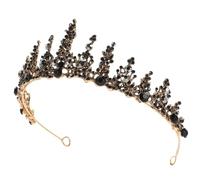 Tofficu Tocado Adorno Retro para Boda y Fiesta Barroco de Aleación Negro Elegante y Resistente para Mujer Princesa en Cumpleaños y Eventos