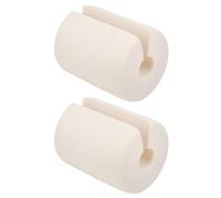 Tofficu Tope de Puerta de Seguridad Material Nbr, Diseño Cilíndrico Anti-ruido, Protege Dedos y Evita Daños en Puertas y Pisos, Paquete de 2 Unidades