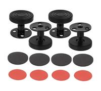 Tofficu Tope para Cabecero de Cama Ajustable 30-40 Mm, Juego de 4 Piezas Negro, Estabilizador Antivibración Soporte Redondo para Protección de Pared y Marco, Uso en Dormitorio y Sala