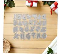 Tofficu Troqueles de Letras de Acero para Manualidades Plantilla Metálica de Corte y Embossing para Scrapbooking y Decoración Personalizada