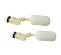Tofficu Válvula de Bola Flotante para Bebederos de Ganado 2 Piezas, Accesorio Plástico Resistente para Tanque de Alimentación, Control Automático de Nivel de Agua, Uso en Granjas