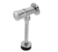 Tofficu Válvula de Descarga Manual para Urinario con Mecanismo de Temporización y Control Preciso de Agua, Acero Inoxidable y Goma, Adecuado para Baño y Hogar