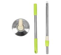 Tofficu Varilla de Trapeador Giratoria Extensible de Acero Inoxidable Resistente, Palo de Fregona Desmontable Bandeja Plástica Verde para Limpieza Doméstica Eficaz