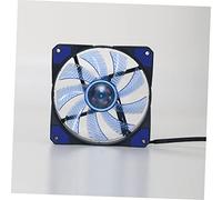 Tofficu Ventilador Rgb para PC Silencioso y Refrigeración para y CPU Diseño con Iluminación LED Azul y Almohadillas Antivibración