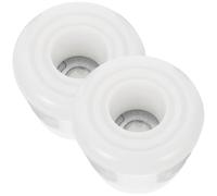Tofficu Zapata de Freno para Patines de Ruedas Área de Frenado Grande y Estabilidad de Parada Rápida, Material PU Blanco para Uso en Exteriores en Patines de Roller
