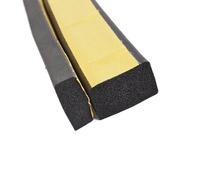 TOFIMA Tira de Sellado de Esponja Plana autoadhesiva Fuerte de Goma EPDM de 10 Metros, Cinta Adhesiva de una Cara de Espuma Negra EVA, Junta de Sellado anticolisión (Size : 5mm x 20mm x 10m)