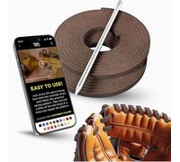 TOFL Kit de encaje de guante de sóftbol y béisbol | 2 cordones de cuero con aguja de cordones para guantes de receptores | Marrón