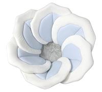 TOFOAN Almohadilla de baño para bebé para bañera infantil, alfombrilla de flores para bañera de loto pequeño, soportes suaves para tumbona, asiento de baño recién nacido, esencial para bebé, regalos de bebé, 31 pulgadas (azul)