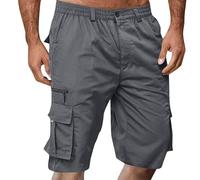 TOFOTL Bermudas Trabajo Hombre Ropa Deportiva Algodon/algodón Pantalones 3/4 Pantalón Militares Retro Pantalon Trabajo Baloncesto Shorts Cargo Hombre Plus Size Stretch 01-Gris Oscuro XL