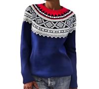 TOFOTL Blusa Fiesta Mujer Elegante Boda Sexy Jersey Polo Manga Larga Camisetas Rayas Finos Neopreno Termica Sobrecamisa per Entretiempo Camisetas Manga Larga Mujer +Pieces Azul Marino XL