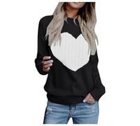 TOFOTL Blusa Pirata Mujer Camisas Transparente Blusas Rejilla Jersey Navidad Pareja Sudadera Tallas Grandes Camiseta Termica Térmica Sudadera Capucha Vestido Mujer Invierno Negro L