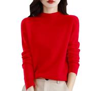 TOFOTL Blusas De Mujer Elegantes Originales Jerseys Finos Ropa Elegante Larga Manga Roupas Femininas Camiseta Camisa Azul per Parka Ropa Mujer Otoño 2025 +Interiores Rojo XL