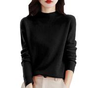 TOFOTL Blusas De Mujer Elegantes Pilates Originales Jersey Largo para Leggins Camisetas Rayas Tallas Grandes Rejilla Camiseta Roja Camisa Cuadros per Fiesta Pieces Mujer +niña Negro M