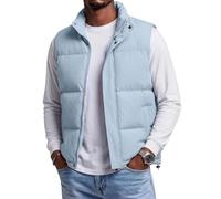 TOFOTL Chaleco Hombre Pluma Exteriores Invierno Trail Ultraligero | Invierno Casual Termico Zip Sin Mangas Deportivo Acolchado Running Robusto Clásico Ancho Supel Liviano Chalecos Hombre