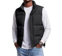 TOFOTL Chaleco Hombre Pluma Trail Robusto Invierno Ancho Running | Exteriores Zip Casual Deportivo Sin Mangas Acolchado Invierno Termico Liviano Moderno Versátil Supel Chalecos Hombre
