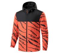 TOFOTL Chaqueta Caza Hombre Fina Larga Cazadora Impermeable Cortavientos Ski Sudadera Bomber Guarda Chuva Homem Per Nochevieja Ropa Caza Chaqueta Cortavientos Hombre Rojo sandía XL