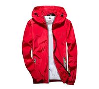 TOFOTL Chaqueta Cuero Hombre Di Snowboard Sahariana Con Largo Ropa de Caza Para Nieve Parker Guarda Chuva Homem Chubasqueros Per Halloween Fina Chubasquero Bicicleta Hombre 09-Rojo L