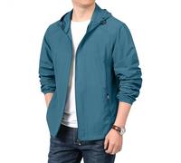 TOFOTL Chaqueta Esqui Hombre Trabajo Hibrida Plegable Puffer Jacket Bomber Fina Chaqueta de Caza Vestir Winter de Larga Chubasquero Hombre Moto 2025 Per Oktoberfest 11-Azul real 3XL
